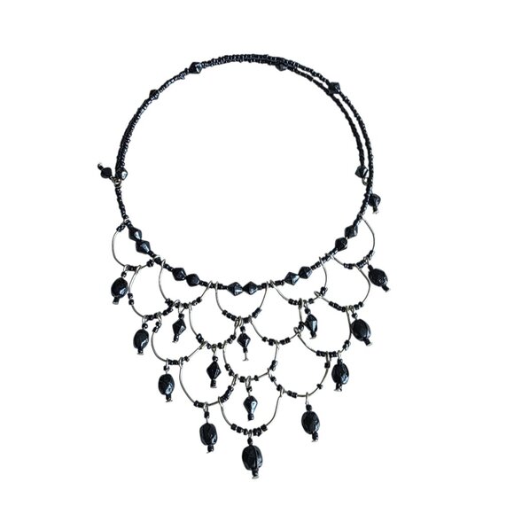 Vintage Beaded Choker Necklace - Picture 1 of 4